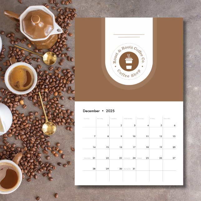 Calendrier Café professionnel moderne (Créateur téléchargé)
