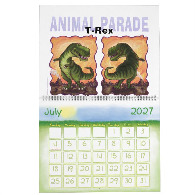 Calendrier Calcul de la parade animale (Jul 2027)