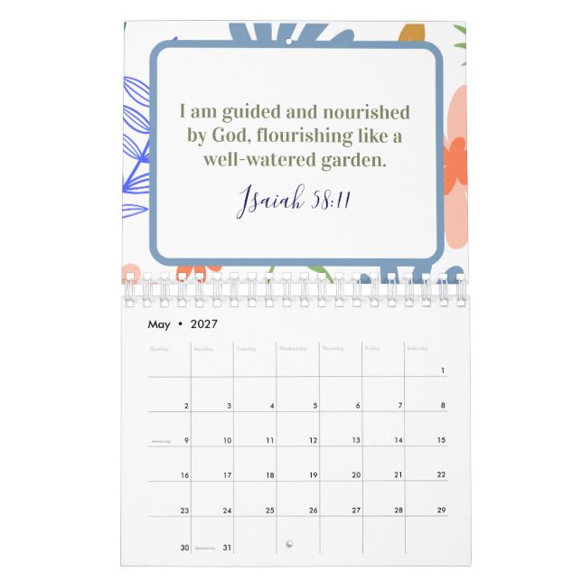 Calendrier Calendar (Mai 2027)