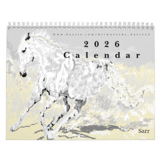 Calendrier Calendar 2026 Animals by Sarr