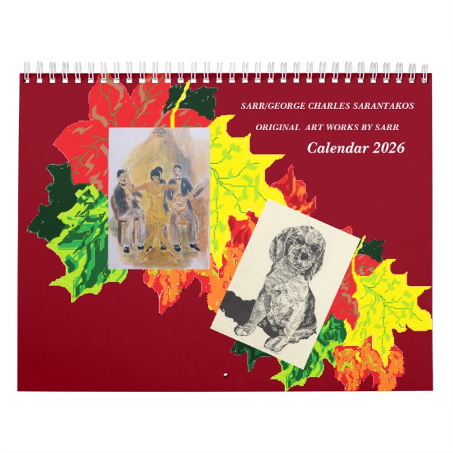 Calendrier Calendar 2026 Sarr /George Charles Sarantakos (Protection)