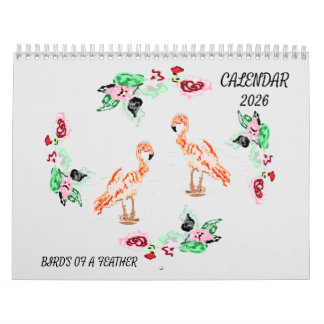 Calendrier Calendar 2026 Tropical & Every Day Birds