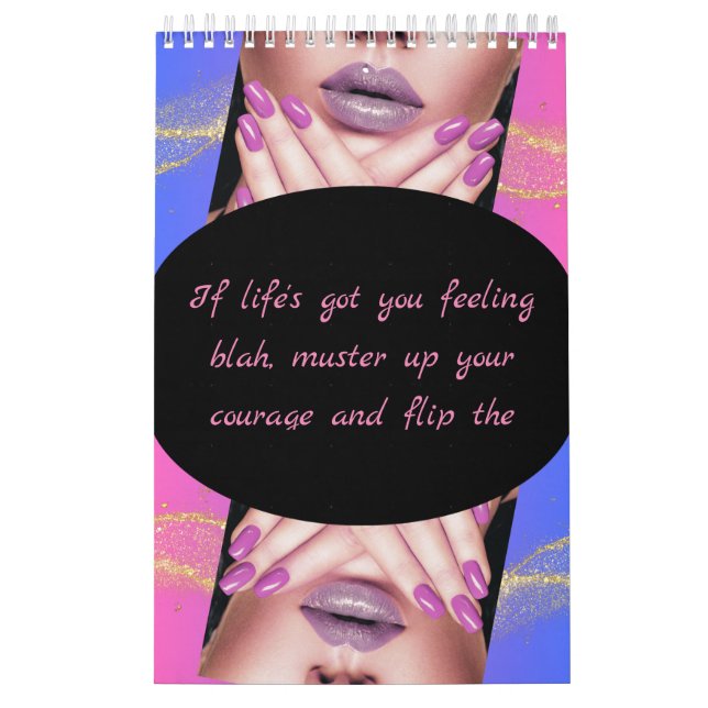 Calendrier Calendar purple beautiful nail (Protection)