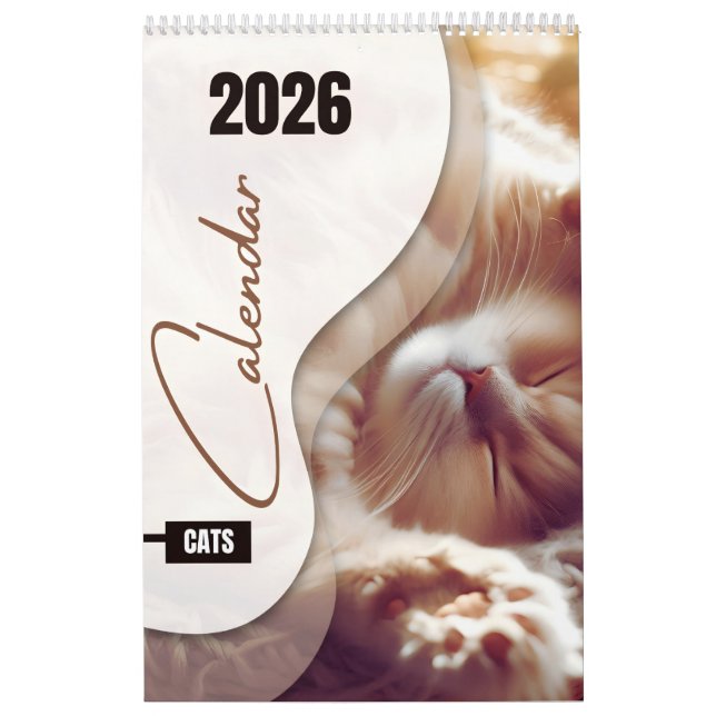 Calendrier Calendar with cute cats (Protection)