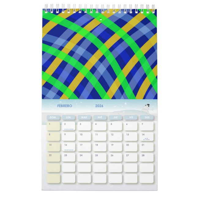 Calendrier Calendario 2022 (Feb 2026)