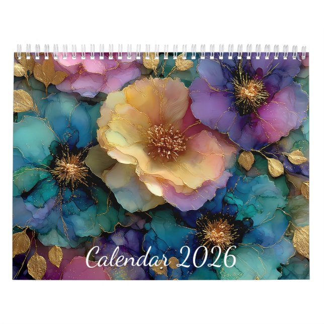 Calendrier Calendario 2026 Flores (Protection)