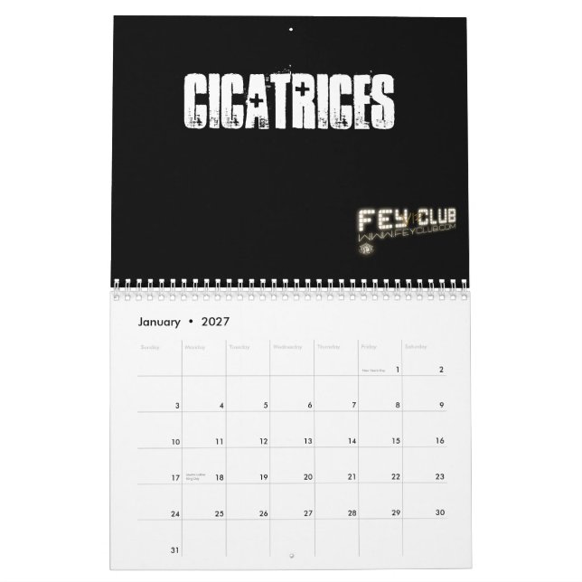 Calendrier Calendario Oficial FeyClub VIP (Jan 2027)