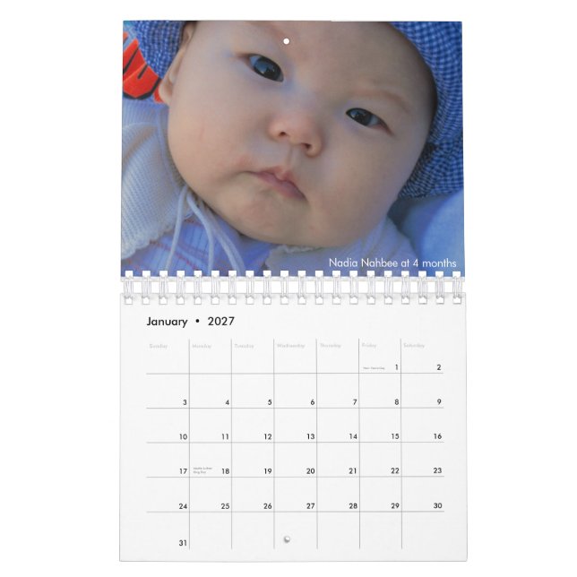 Calendrier Calender 2007 (Jan 2027)