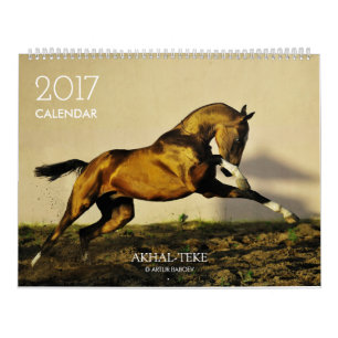 Calendrier Calendrier. CHEVAUX d'Akhal-teke. 2017