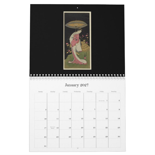 Calendrier Calendrier-Cru Art-1 japonais (Jan 2027)
