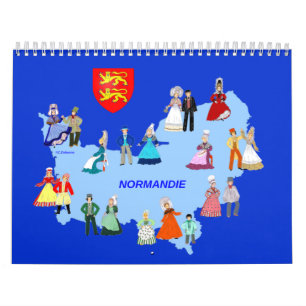 Calendrier Calendrier, folklore de Normandie, France