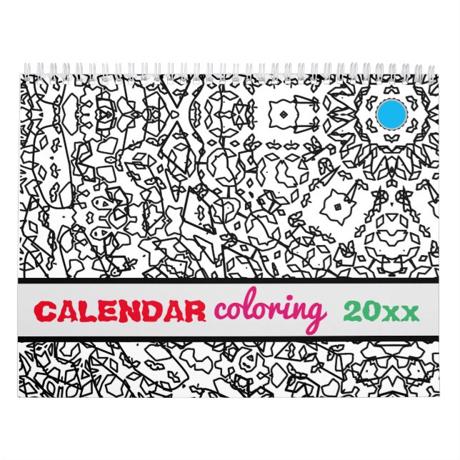 Calendrier Calendrier, livre de coloriage, livres de coloriag (Protection)