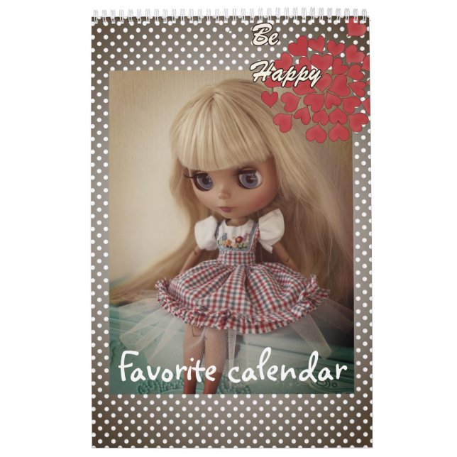 Calendrier Calendrier, poupée, pour fille, bébé, amusant, jou (Protection)