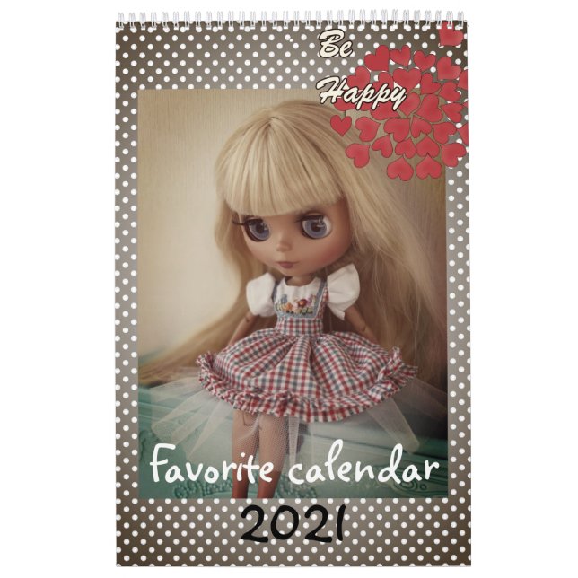 Calendrier Calendrier, poupée, pour fille, bébé, amusant, jou (Protection)