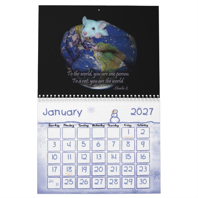 Calendrier Calendrier: Rat & Mouse Love (Jan 2027)