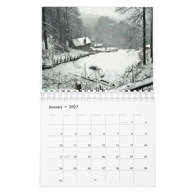 Calendrier Calendrier-Scènes de douze mois - (Jan 2027)