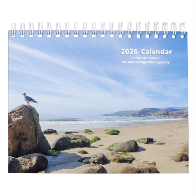 Calendrier California Shores  2026 Calendar (Protection)