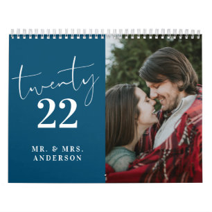 Calendrier Calligraphie de script photo à la mer Turquoise b