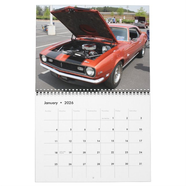 Calendrier Camaro 2011 (Jan 2026)
