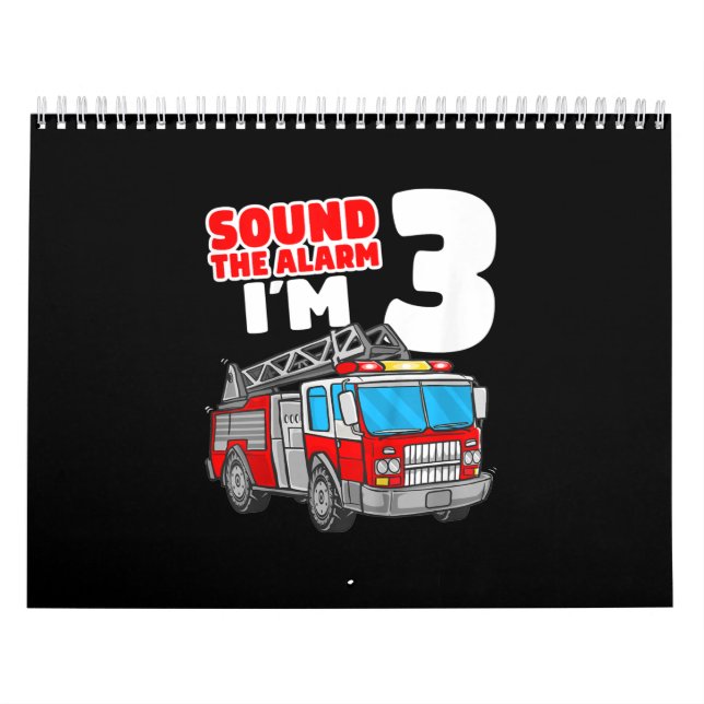 Calendrier Camion d'incendie 3 ans pompier 3e anniversaire (Protection)