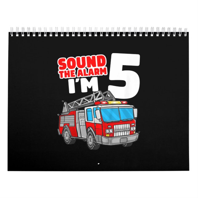 Calendrier Camion d'incendie 5 ans pompier 5e anniversaire (Protection)