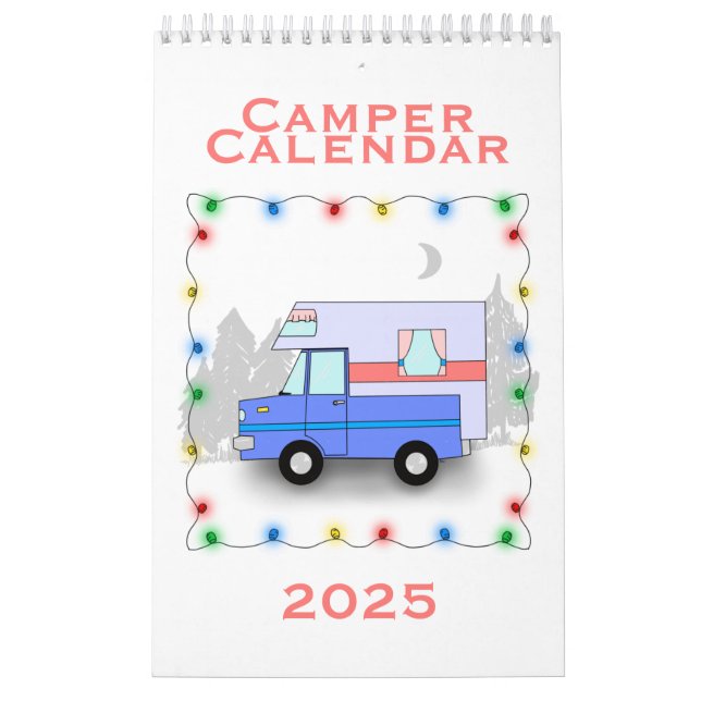 Calendrier Camper 2025 - Petit Calendrier d'une pa (Protection)