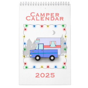 Calendrier Camper 2025 - Petit Calendrier d'une pa