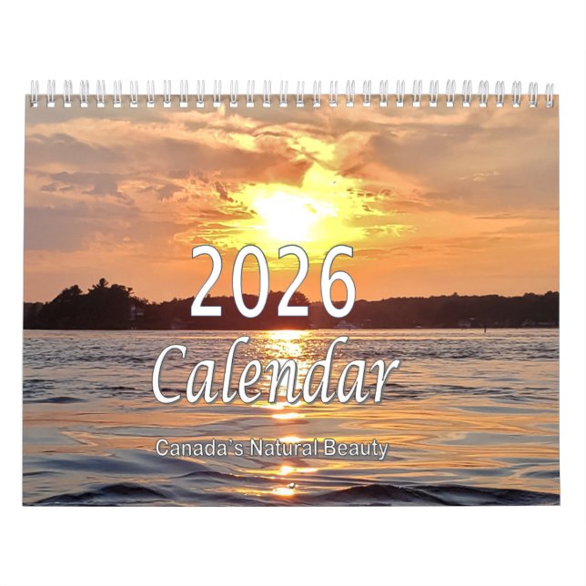 Calendrier Canada's Natural Beaty 2026 Calendar  (Protection)