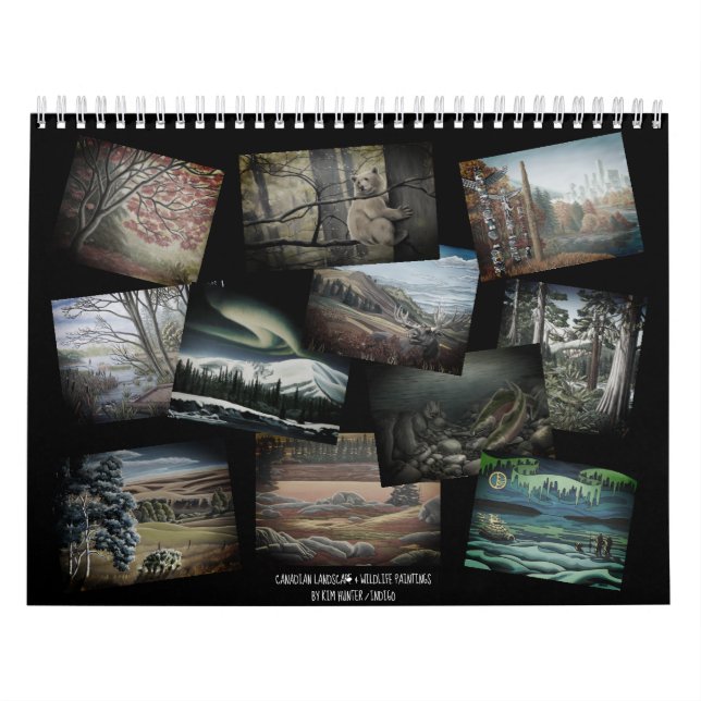 Calendrier canadien de peinture sur la faune et le (Protection)