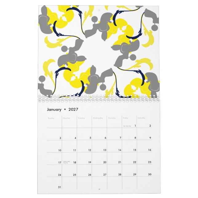 Calendrier Caniche (Jan 2027)