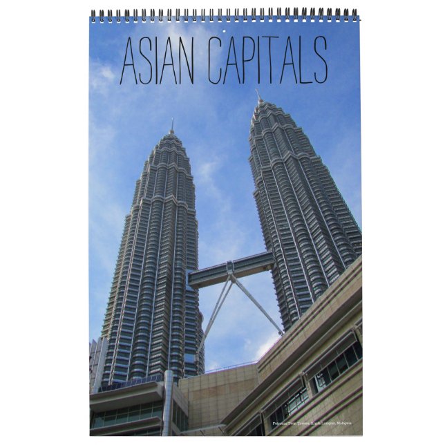Calendrier capitales asiatiques (avec emplacements) 2027 (Protection)