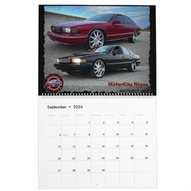 Calendrier Caprice classique & Boîte Impala Bulle & Donk Car  (Sep 2026)