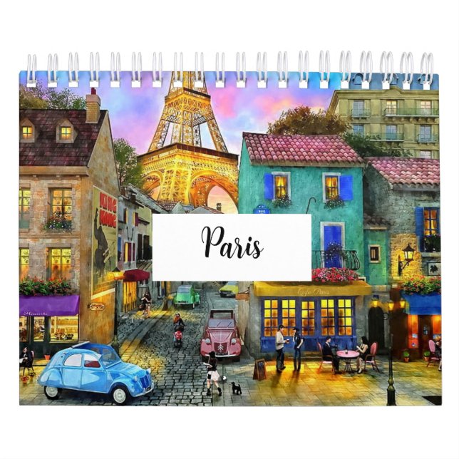 Calendrier captivant des rues de Paris (Protection)