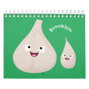 Calendrier Caricature à base de fruits, légumes et plantes