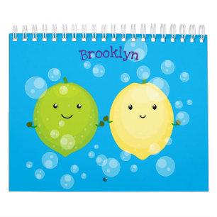 Calendrier Caricature à base de fruits, légumes et plantes