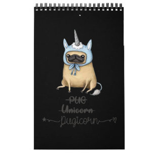 Calendrier Carlin unicorne égale PUGICORN