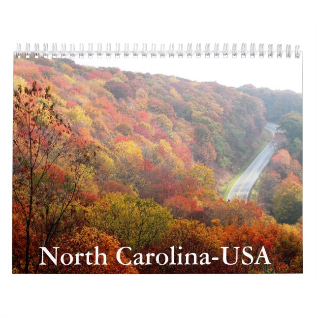 Calendrier Caroline du Nord - États-Unis (Protection)