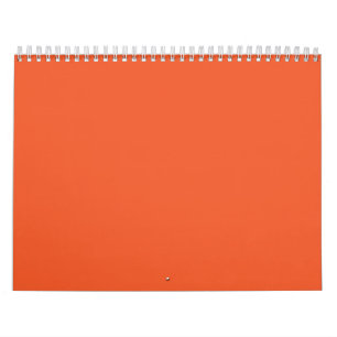 Calendrier Carré orange avec bordure blanche, création d'un v