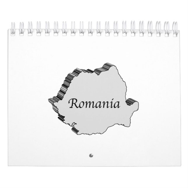 Calendrier Carte 3D Roumanie (Protection)