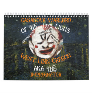 CALENDRIER CASANOVA SEIGNEUR DE LA GUERRE MORES WEST LINN ORE