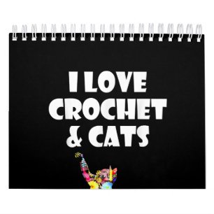 Calendrier Cat I Love Crochet & Cats Brodery Needlepoint
