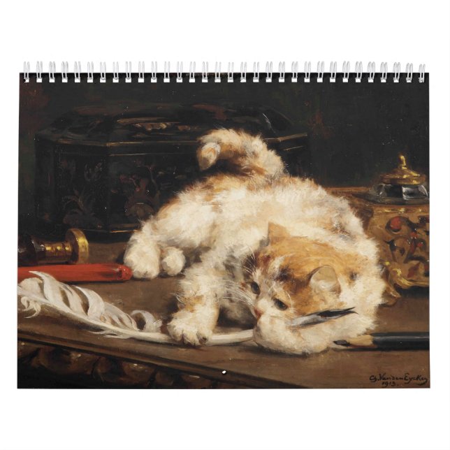 Calendrier Cats in Classic Art Calendar (Protection)