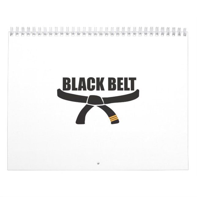 Calendrier Ceinture noire d'arts martiaux dans la formation - (Protection)