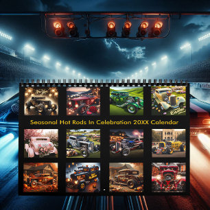 Calendrier Célébration des Rods Chauds Saisonniers 20XX