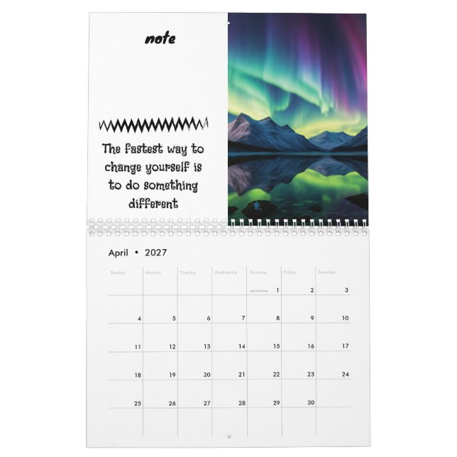 Calendrier Céleste Personnalisable 2027 - Ajoutez  (Apr 2027)