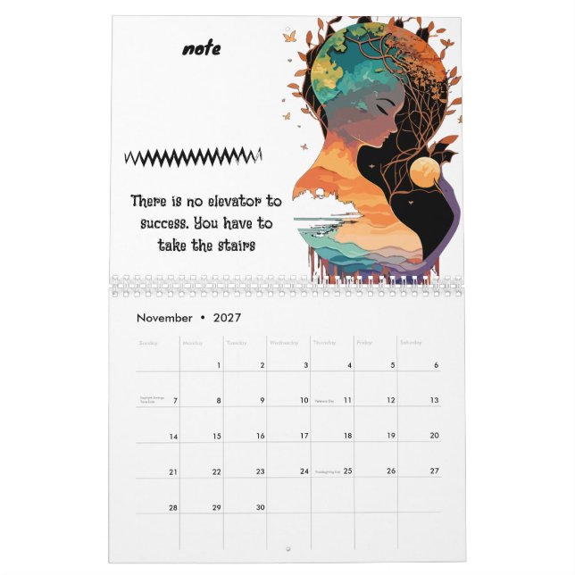 Calendrier Céleste Personnalisable 2027 - Ajoutez  (Nov 2027)