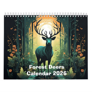 Calendrier Cerfs de la Forêt 2026