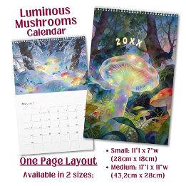 Calendrier Champignon Psychédélique Lumineux Brillants