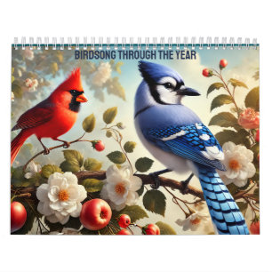 Calendrier Chants d'oiseaux à travers l'année
