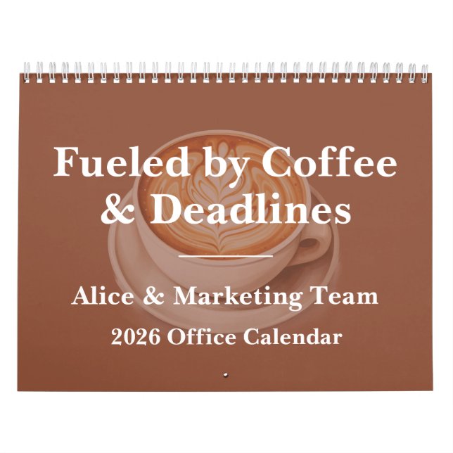 Calendrier Chaos café amusant au bureau 2026 (Protection)